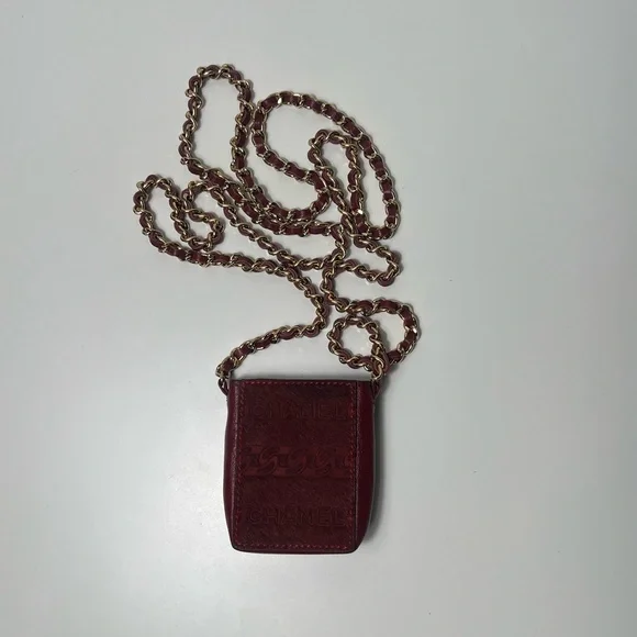 Chanel CC Logo Pony Hair Crossbody Cigarette Holder Case Bag Purse - Picture 5 of 13